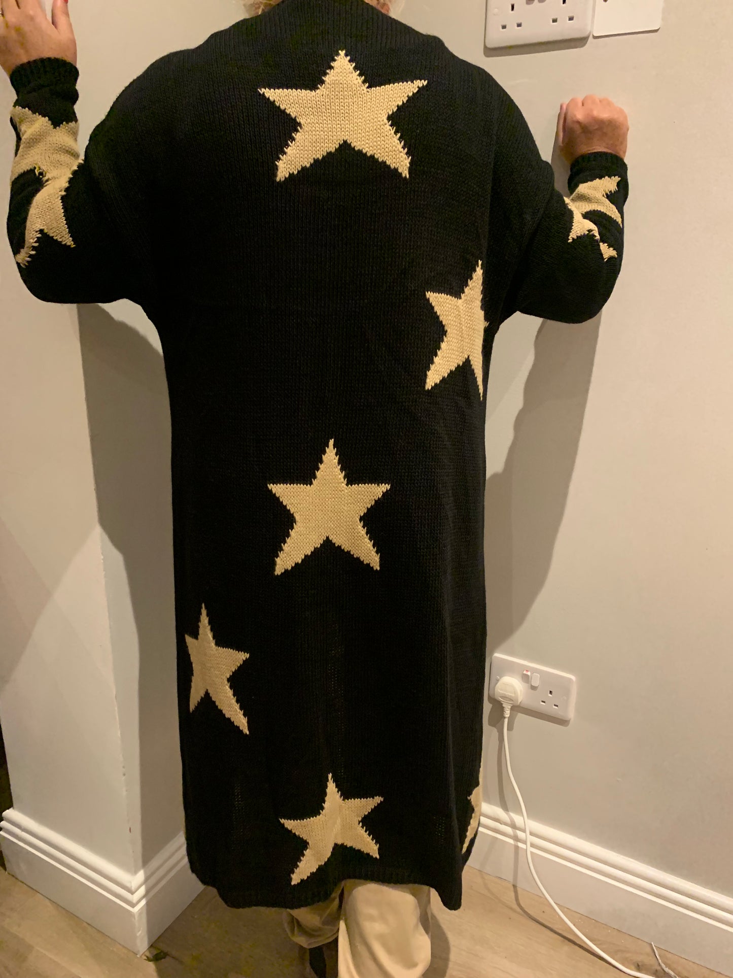 STAR KNIT CARDI LONG