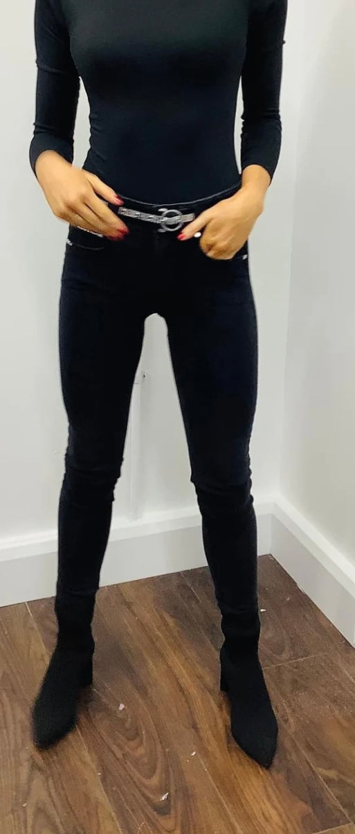 AMAZING FREDDY JEANS N.O.W. PERFECT PANTS BLACK DENIM