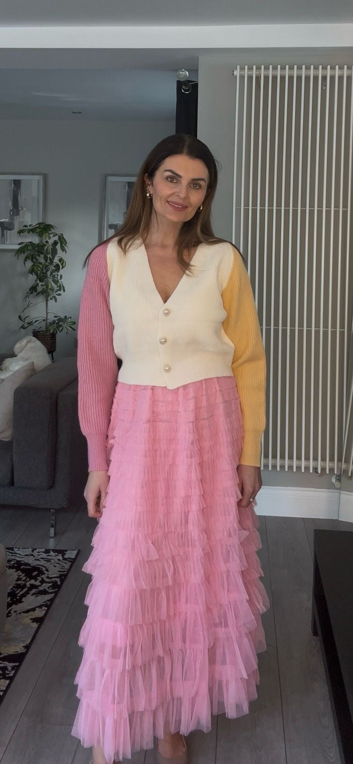 LARAS PINK TULLE SKIRT