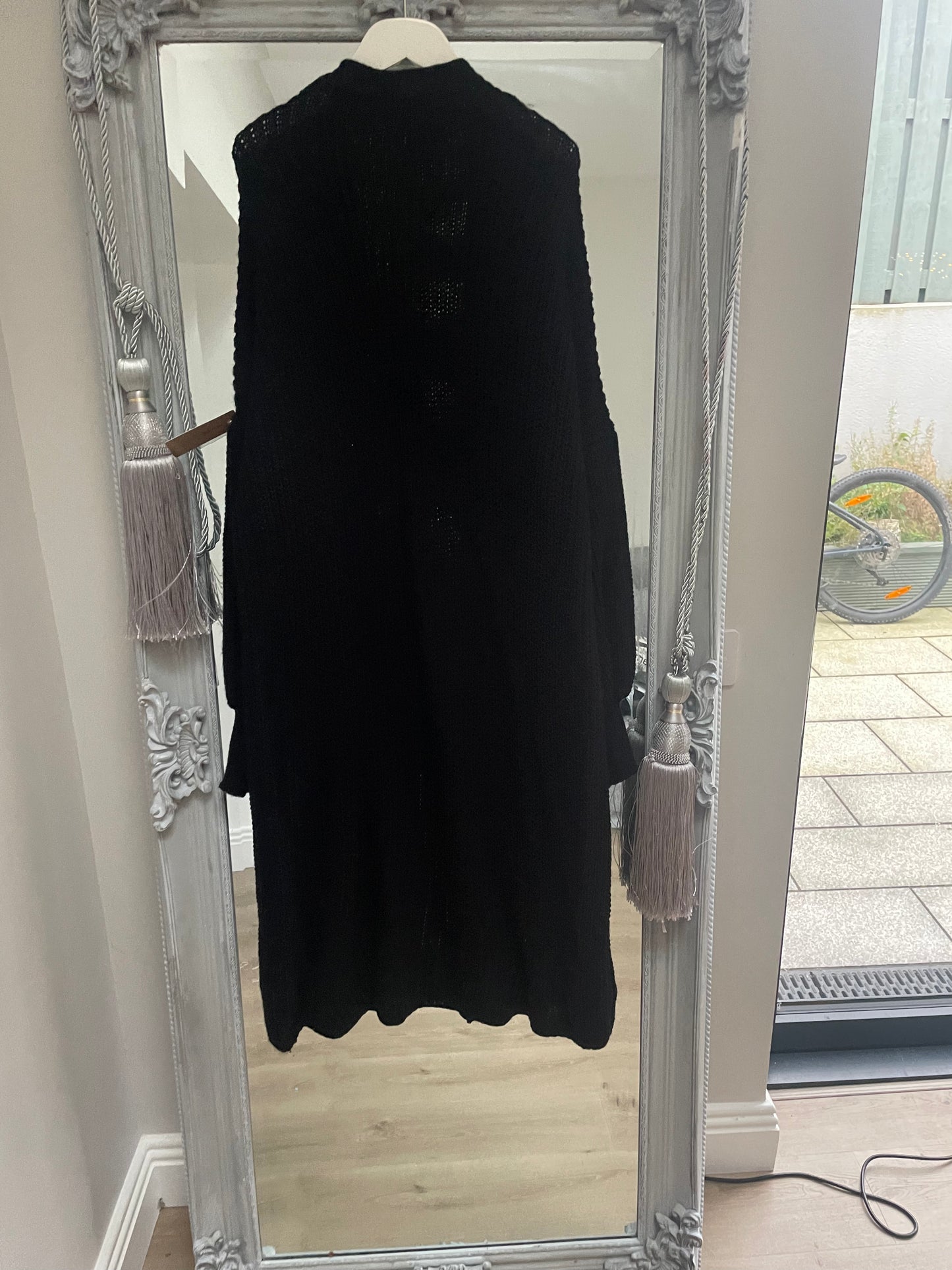 LUSHNESS CARDI BLACK LONG