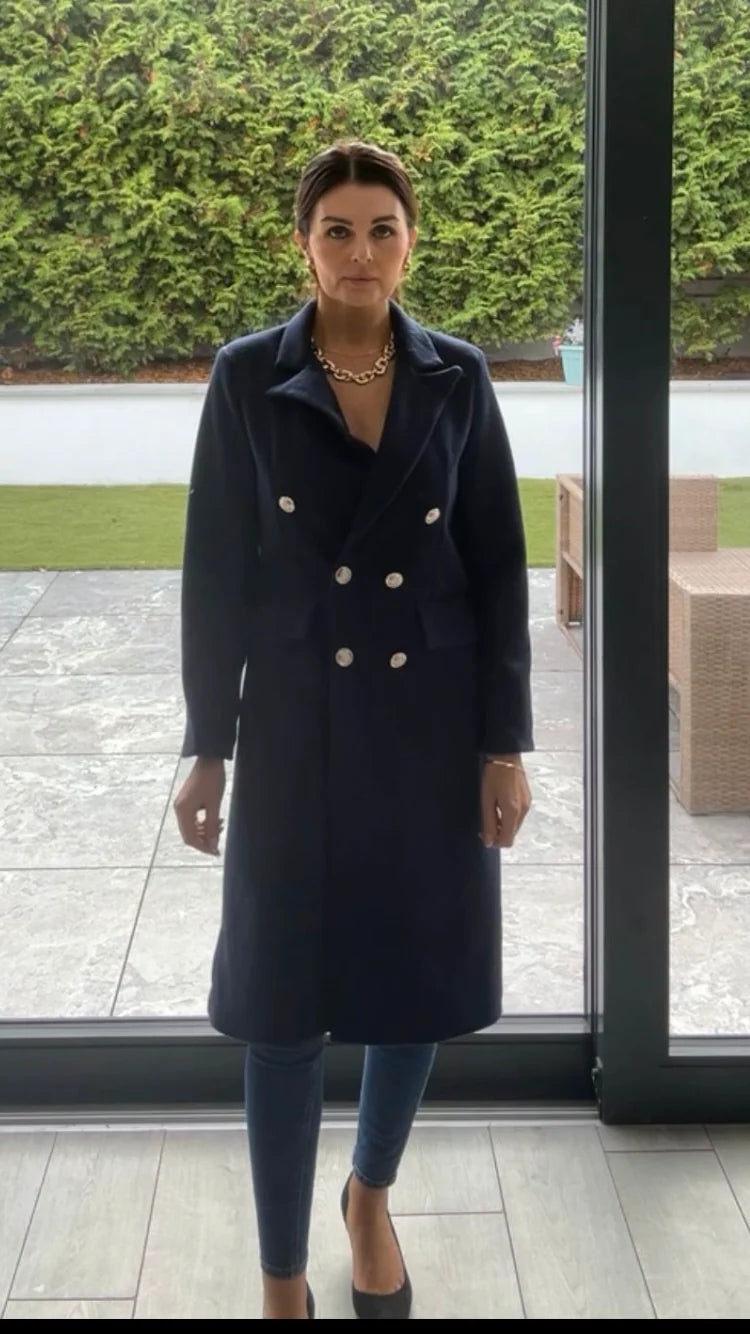 A LIST DUTCHESS NAVY COAT