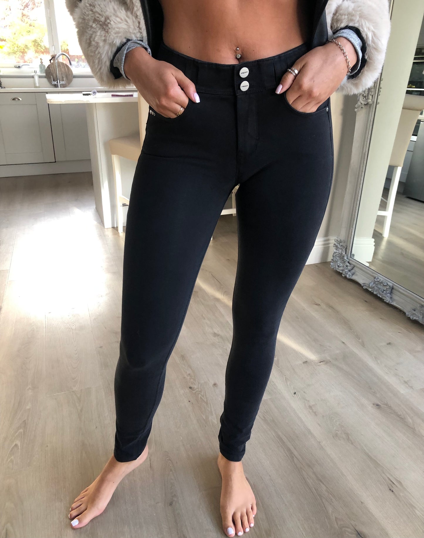 AMAZING FREDDY JEANS N.O.W. PERFECT PANTS BLACK DENIM