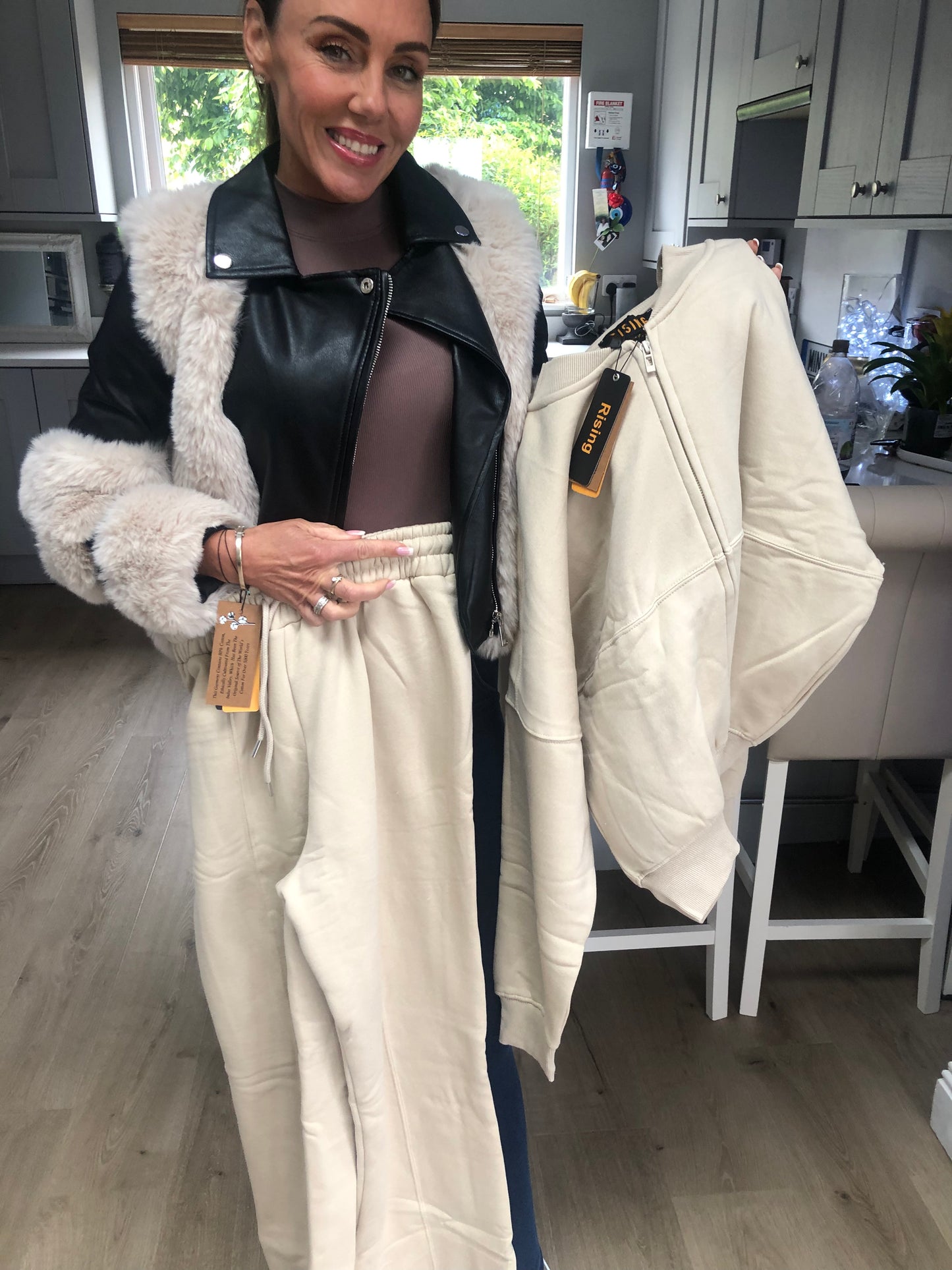 COZY CAPPUCINO TRACKSUIT 2 piece