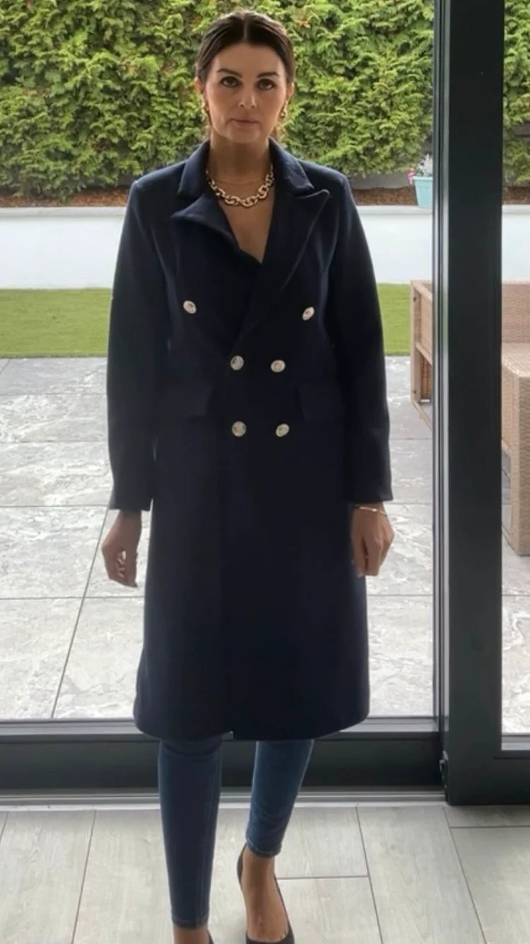 A LIST DUTCHESS NAVY COAT