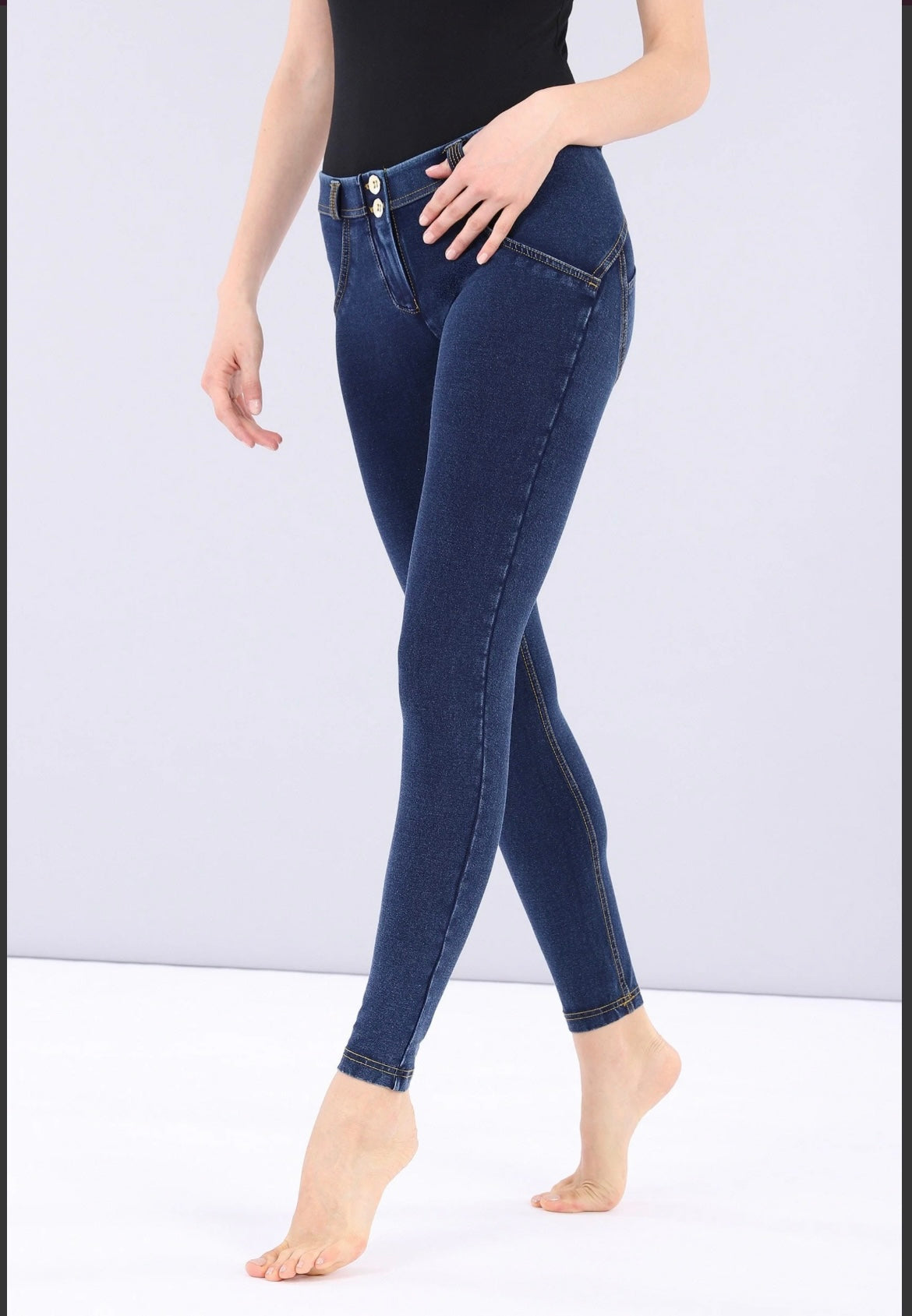 AMAZING FREDDY ORIGINAL DENIM YELLOW STITCH