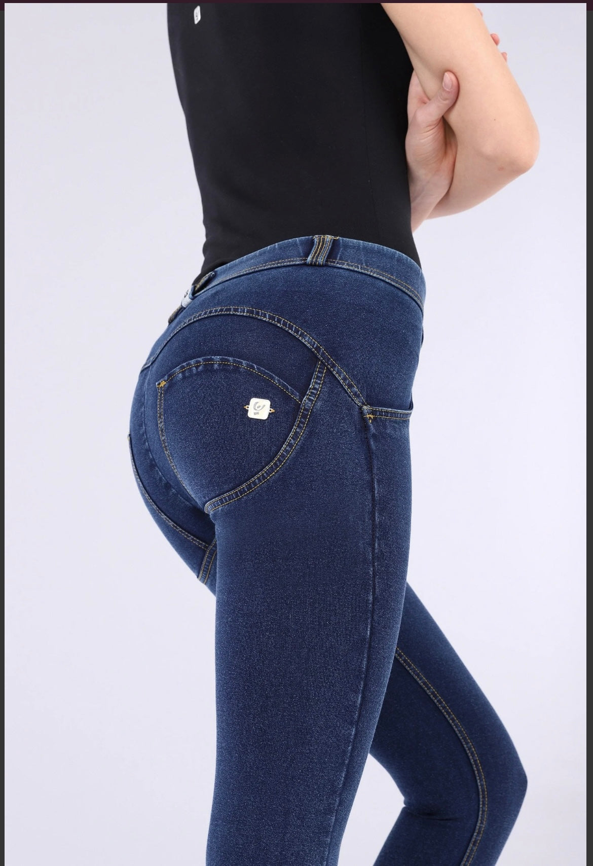 AMAZING FREDDY ORIGINAL DENIM YELLOW STITCH