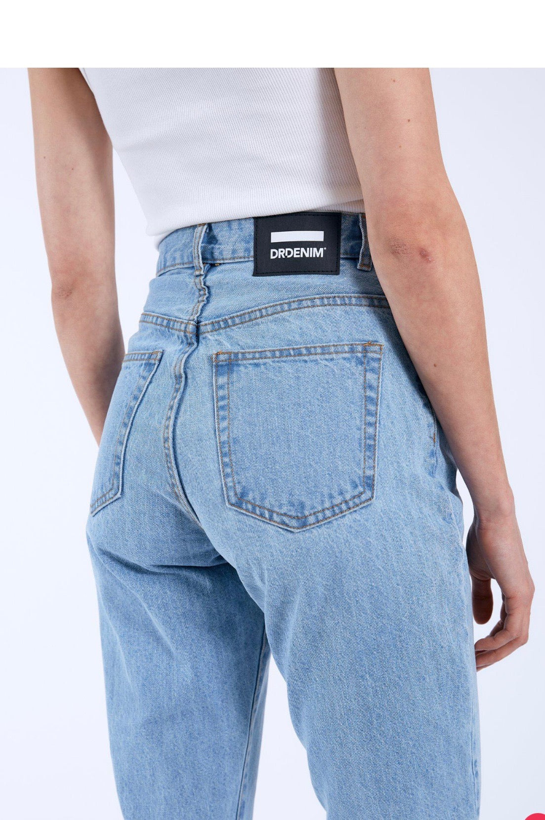 LMITED EDITION MOM JEANS DR.DENIM PALE BLUE
