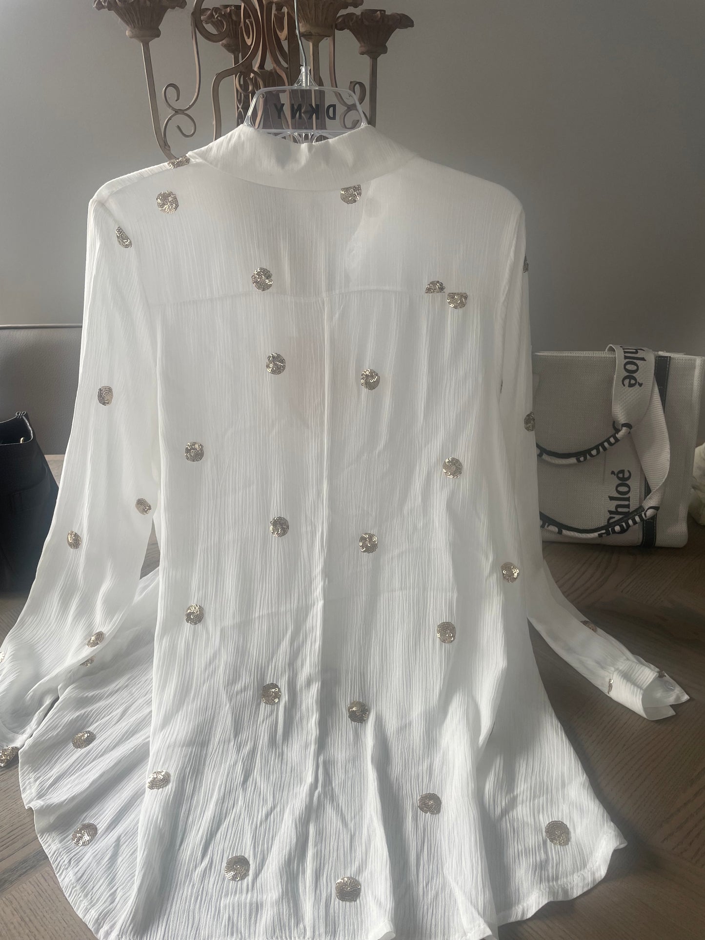 WHITE GOLD BLOUSE