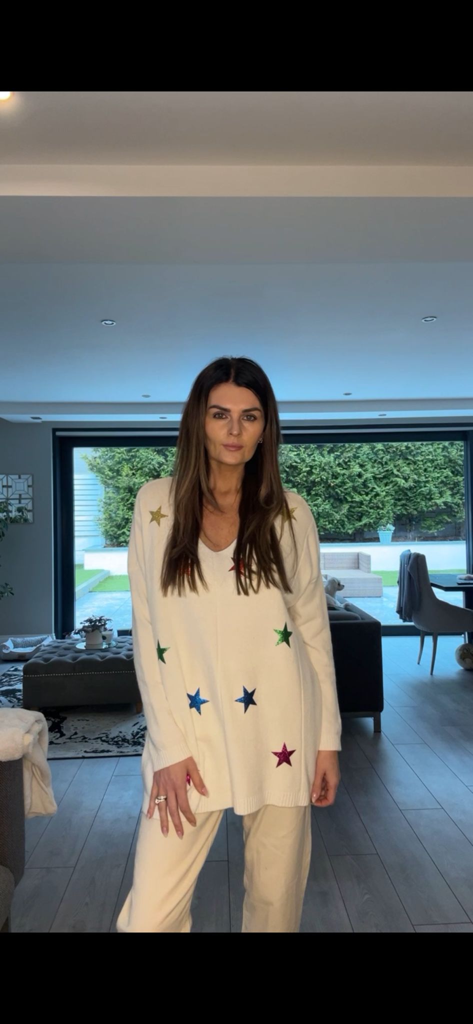 LARAS STAR WHITE KNIT