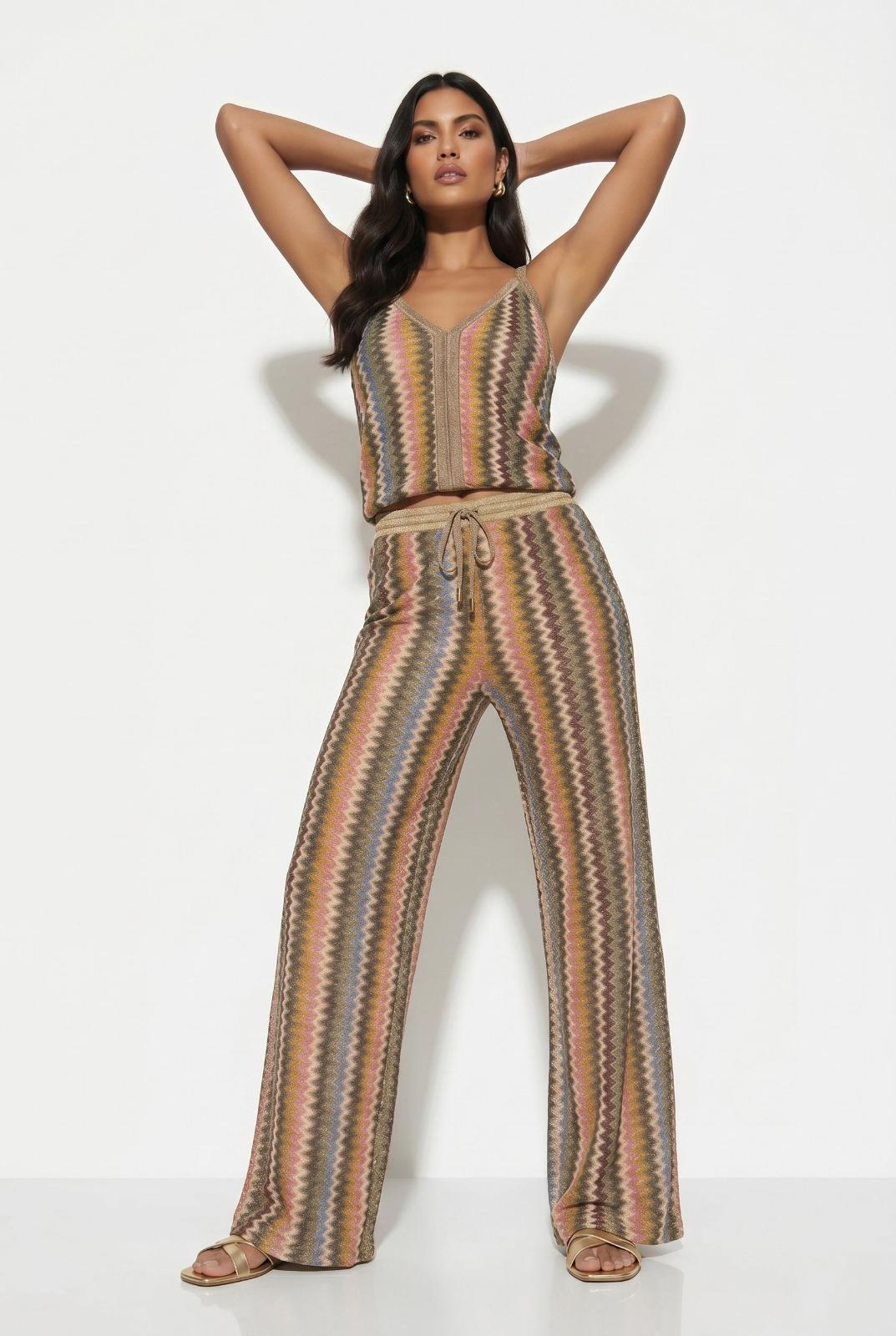 Two-Piece Missoni Vibes Suit Olive