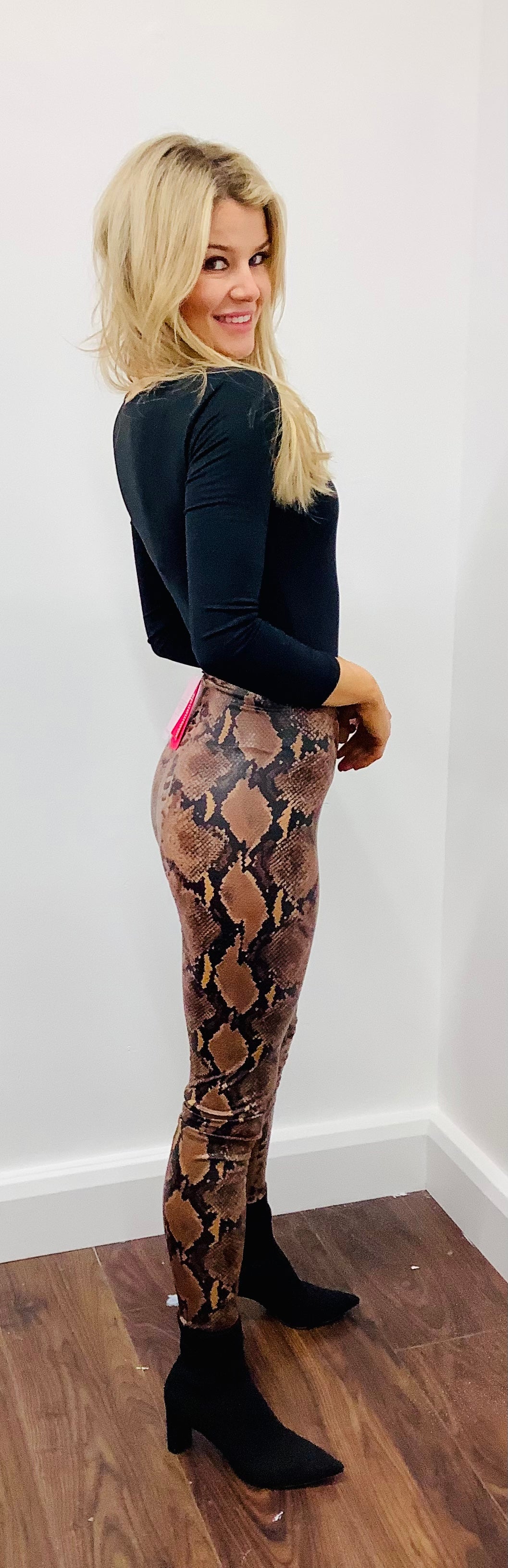 COMMANDO FAUX SNAKE SKIN LEGGING