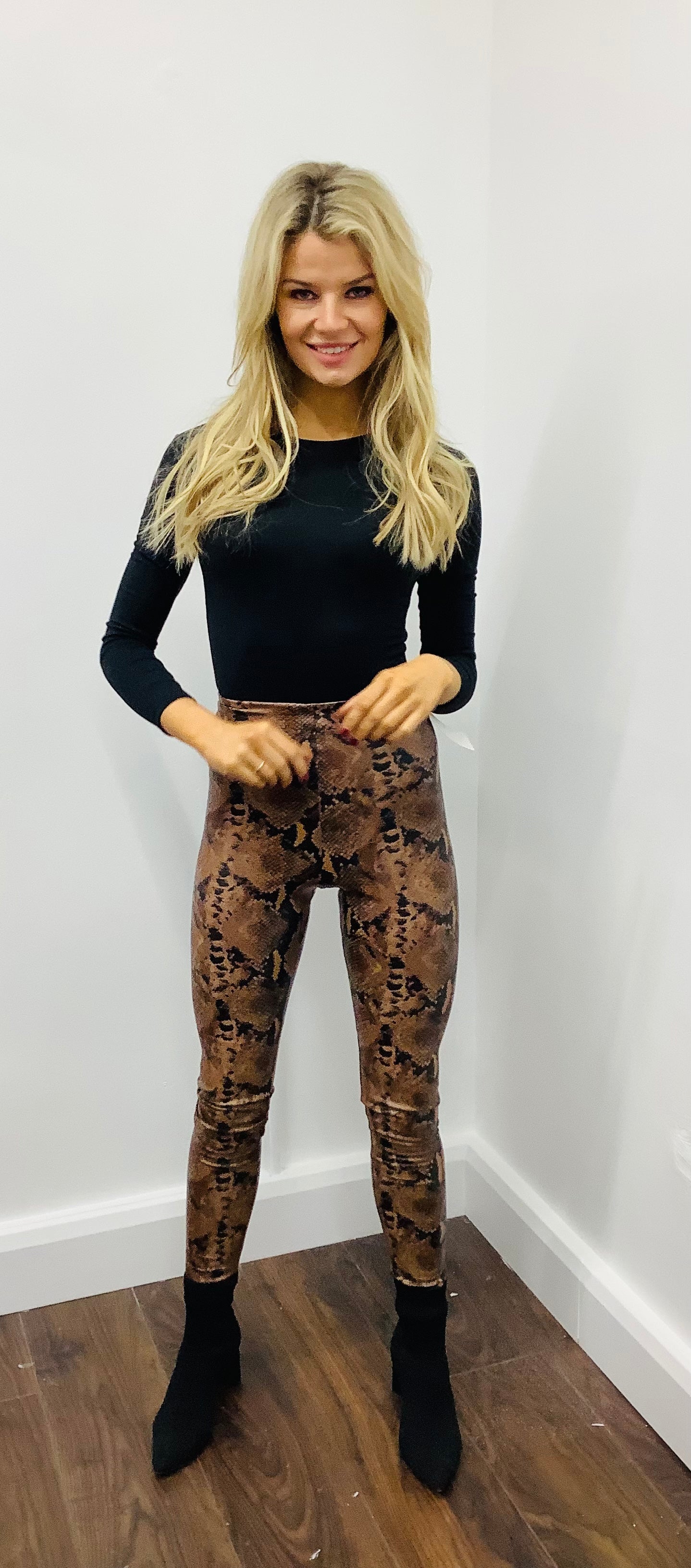 COMMANDO FAUX SNAKE SKIN LEGGING