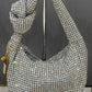 A DIAMANTÉ KNOT GOLD LARA LUXURY BAG .