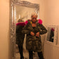 CAMO FUR LINED HOODED COAT