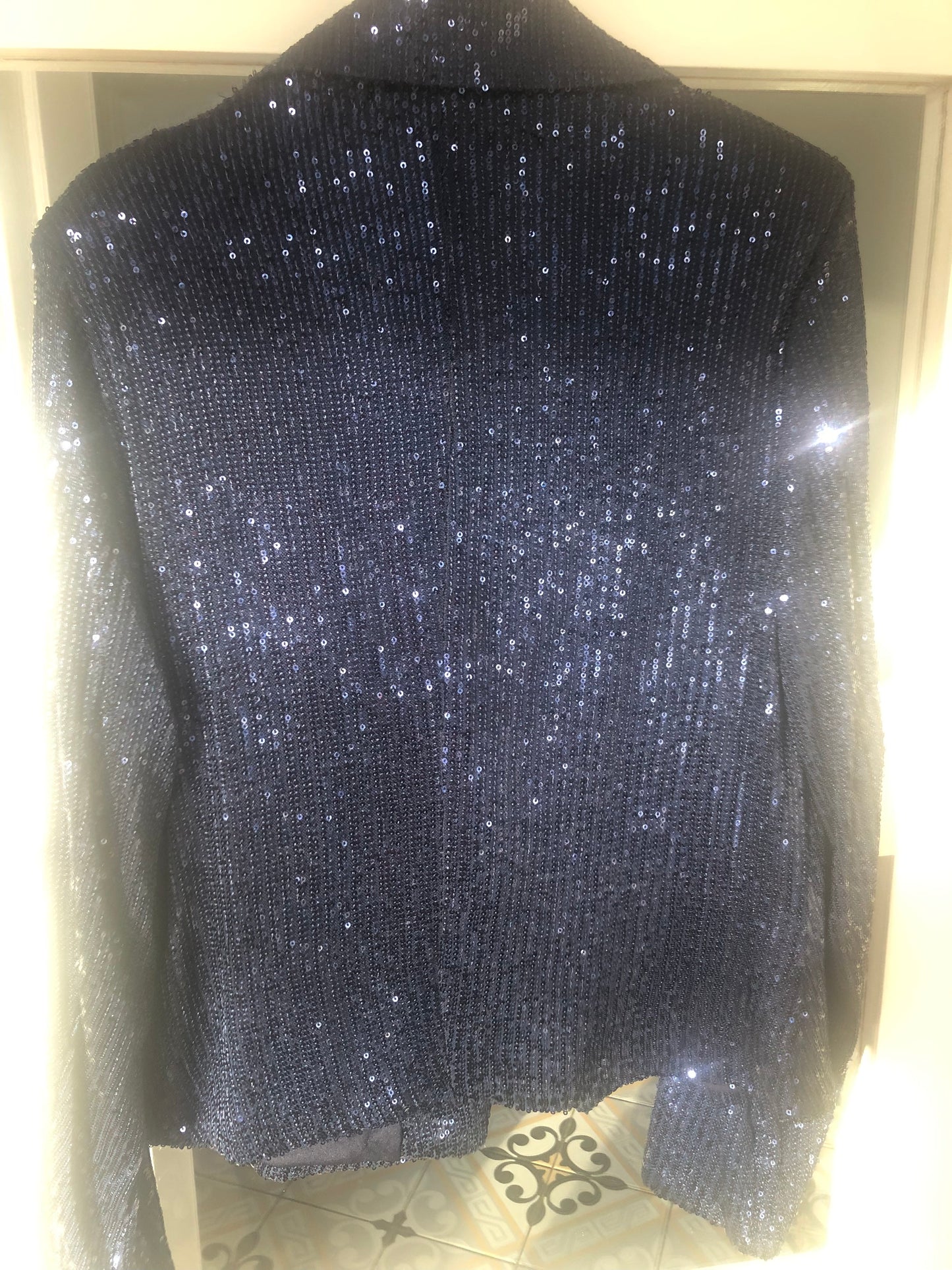 SEQUIN SPARKLE NAVY BLAZER