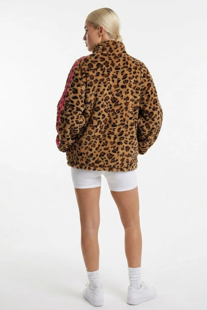 USCO Vector Fleece Hot Pink Leopard Print