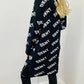 DKNY FLANEL LOGO CARDI