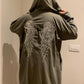 DIAMANTÉ ANGEL WING HOODED JACKET