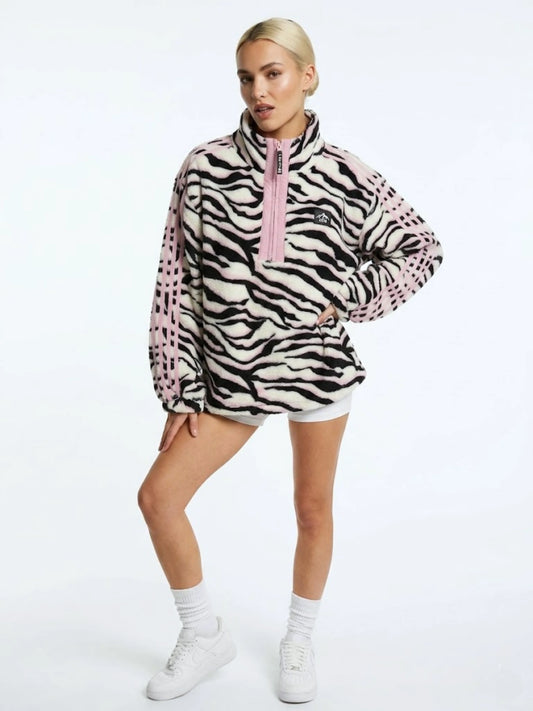 USCO Zebra Print Striped Fleece