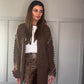 LARASFASHION BROWN  LONG CARDI
