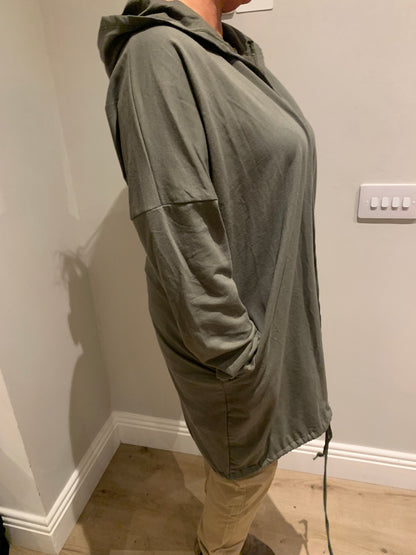 DIAMANTÉ ANGEL WING HOODED JACKET
