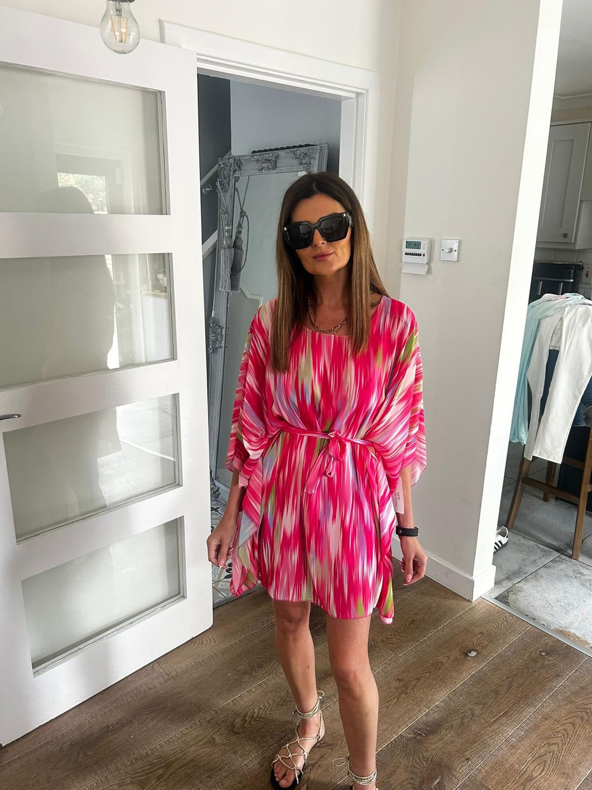 Fushia Tie-Dress