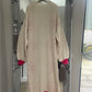 CREAM PINK STAR CARDI LONG