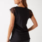 LACE SILK CAMI BLACK