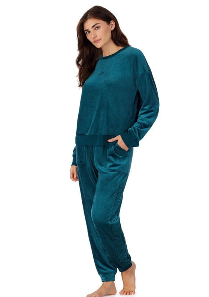 DKNY Velour Luxe Top and Jogger Set