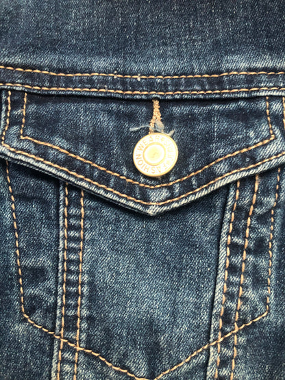 ANGEL WING STUDDED DIAMANTÉ  DENIM JACKET