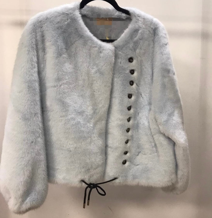 BLUE ICE FUR JACKET