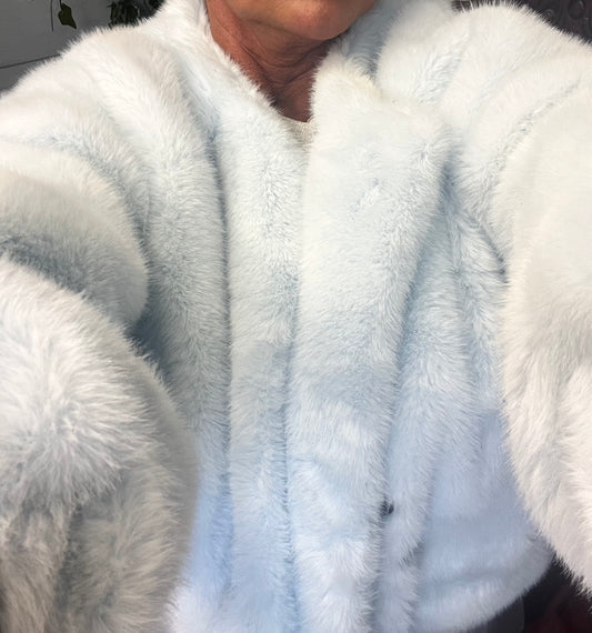 BLUE ICE FUR JACKET