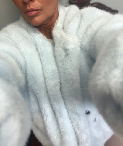 BLUE ICE FUR JACKET