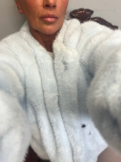 BLUE ICE FUR JACKET