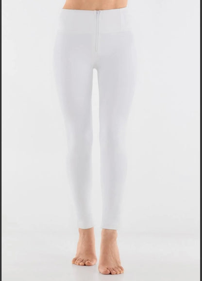 Freddy Women’s White Leather Pants High Waisted Skinny