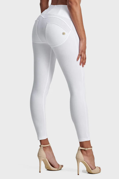 Freddy Women’s White Leather Pants High Waisted Skinny