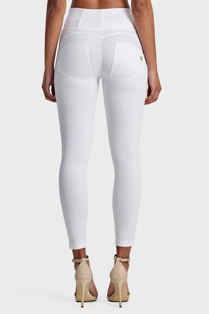 Freddy Women’s White Leather Pants High Waisted Skinny