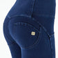 AMAZING FREDDYS NAVY , 3 BUTTON HIGH WAIST BLUE STICH
