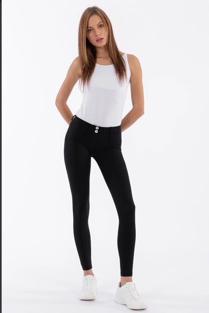 Freddy Original Shiny Skinny Black Jeans