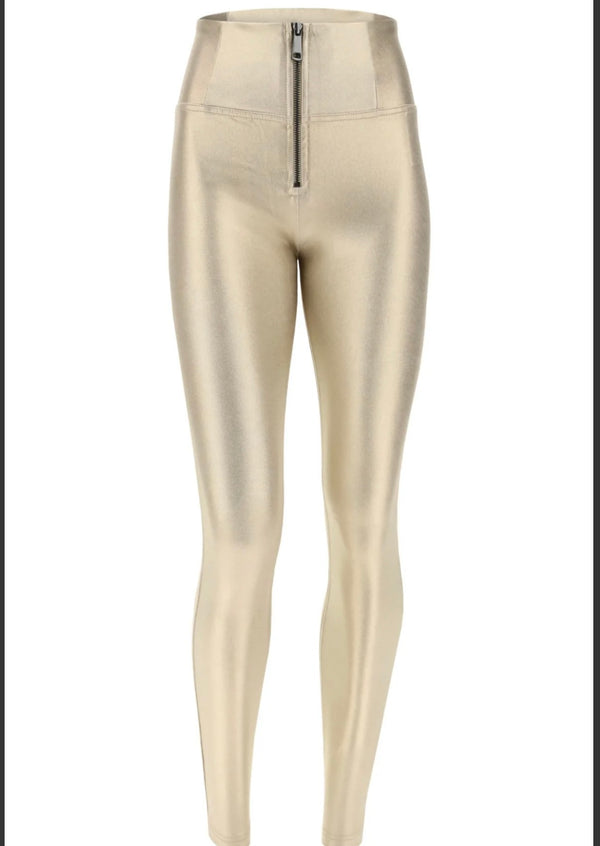 Freddy High Rise Gold Party Pants