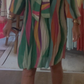 RAINBOW PLEAT DRESS