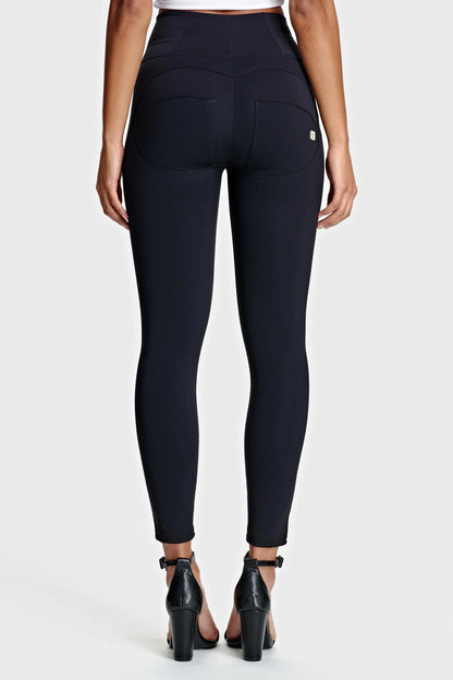 Freddy High Waisted Skinny Jeans Black Shiny Women