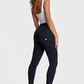 AMAZING FREDDYS ZIP HIGH-RISE SKINNY SHINY ORGANIC BLACK