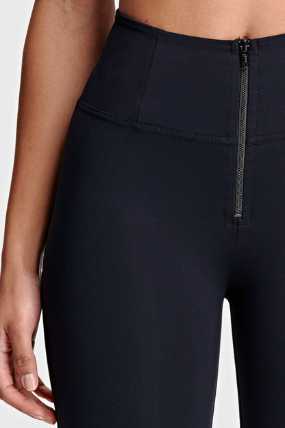 Freddy High Waisted Skinny Jeans Black Shiny Women