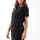 A SEQUIN SPARKLE BLACK DRESS