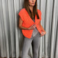 MOHAIR ORANGE CARDI