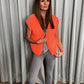MOHAIR ORANGE CARDI