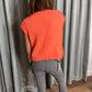 MOHAIR ORANGE CARDI