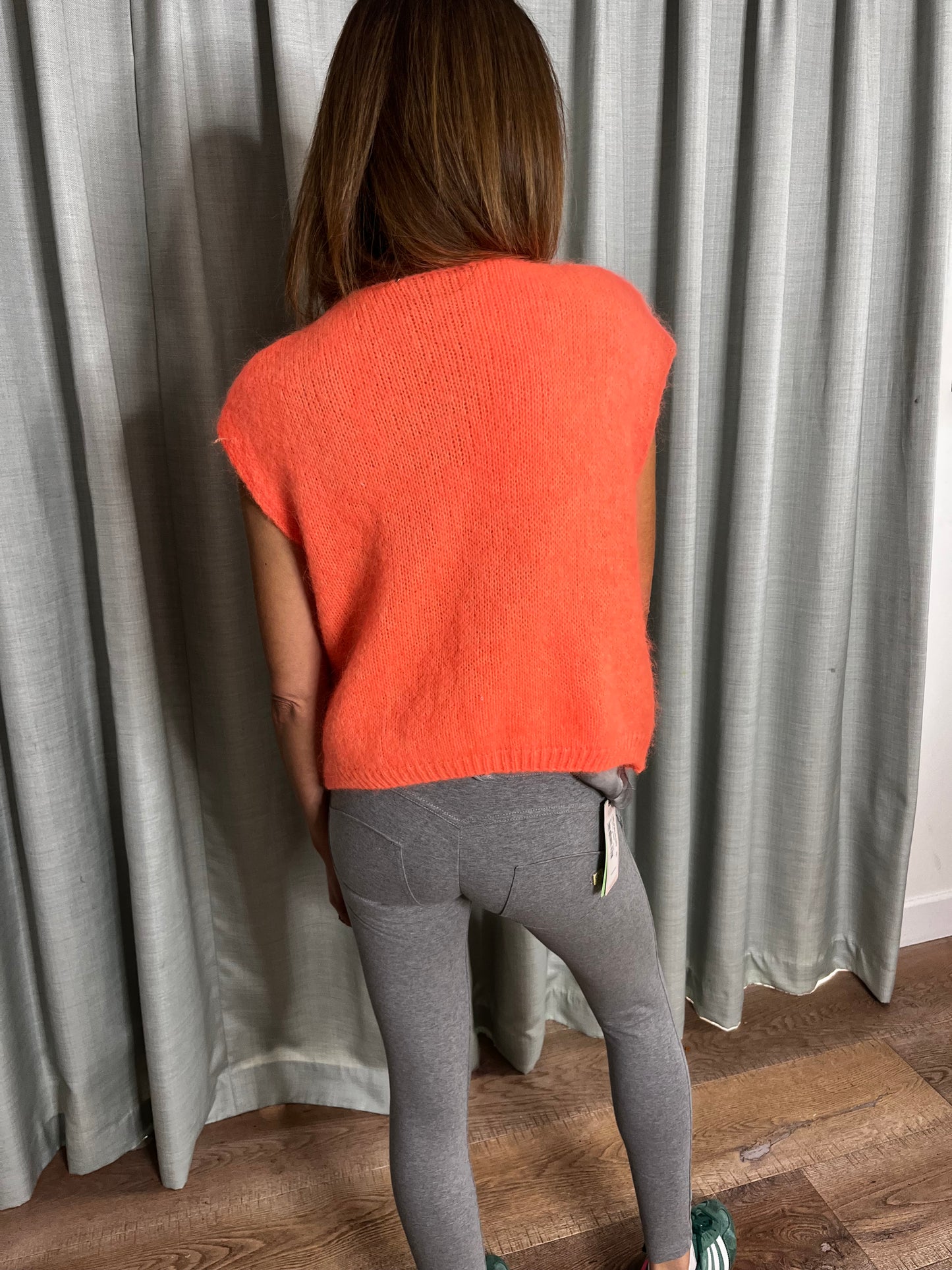 MOHAIR ORANGE CARDI