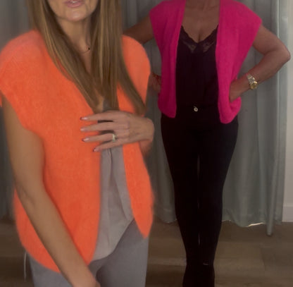 MOHAIR CARDI PINK